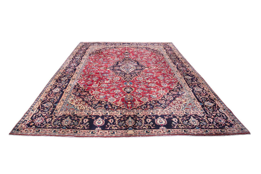 Traditional Vintage Handmade Rug 386X297 CM The Rugs Outlet 