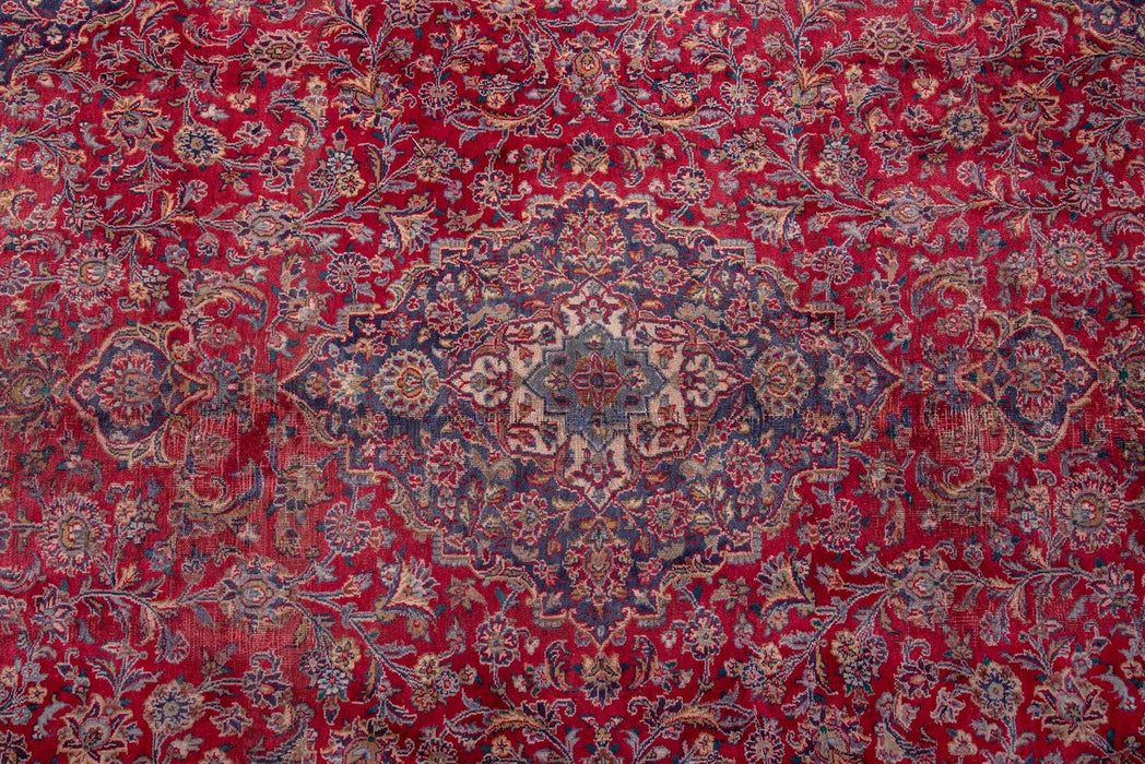 Traditional Vintage Handmade Rug 373X280 CM The Rugs Outlet 