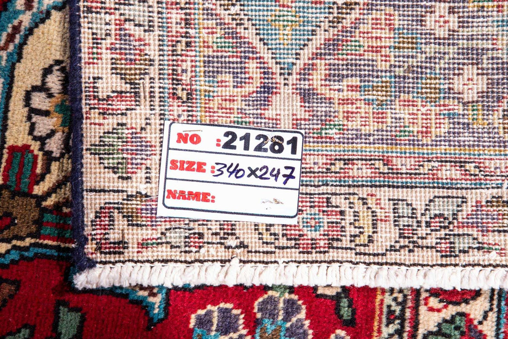 Traditional Vintage Handmade Rug 340X247 CM The Rugs Outlet 