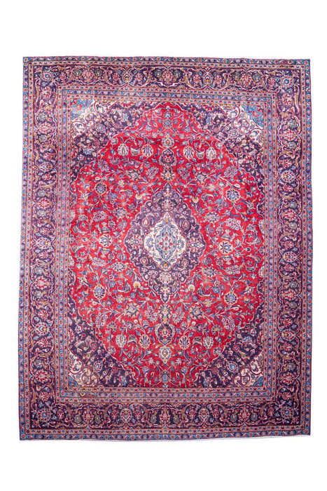 Traditional Vintage Handmade Rug 370X282 CM The Rugs Outlet 