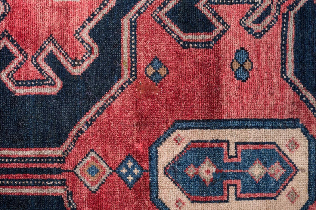 Traditional Antique Area Rugs Wool Medallion Navy Blue Rectagular Handmade Oriental Rugs 200X110 CM 6.6X3.6 FT Medium The Rugs Outlet 