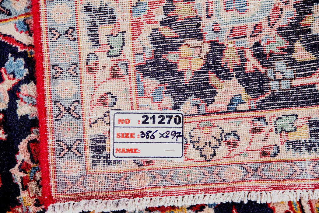 Traditional Vintage Handmade Rug 386X297 CM The Rugs Outlet 