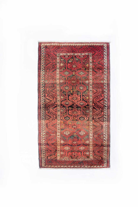 Traditional Vintage Handmade Rug 200X115 CM The Rugs Outlet 