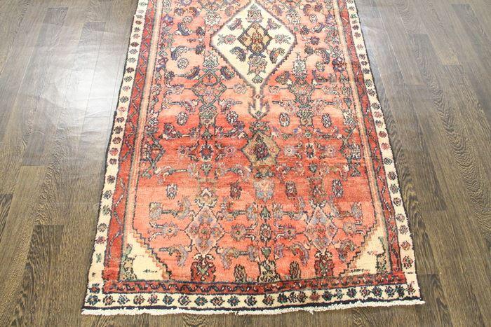 Traditional Vintage Handmade Rug 106x250cm The Rugs Outlet 