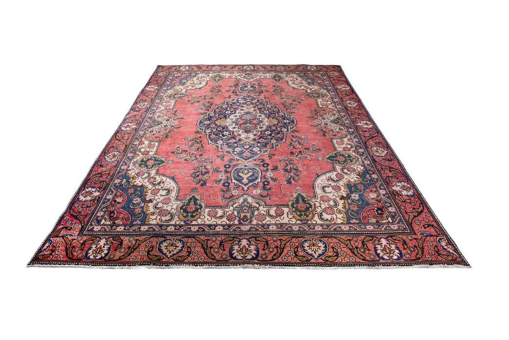 Traditional Vintage Handmade Rug 376X276 CM The Rugs Outlet 