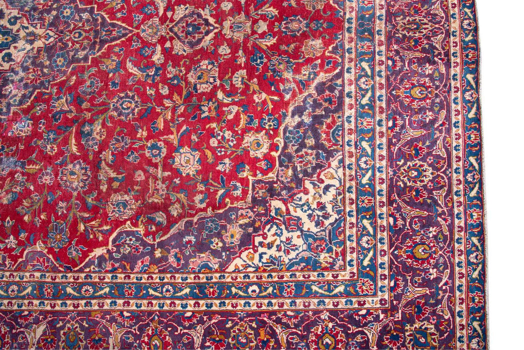 Traditional Vintage Handmade Rug 380X283 CM The Rugs Outlet 