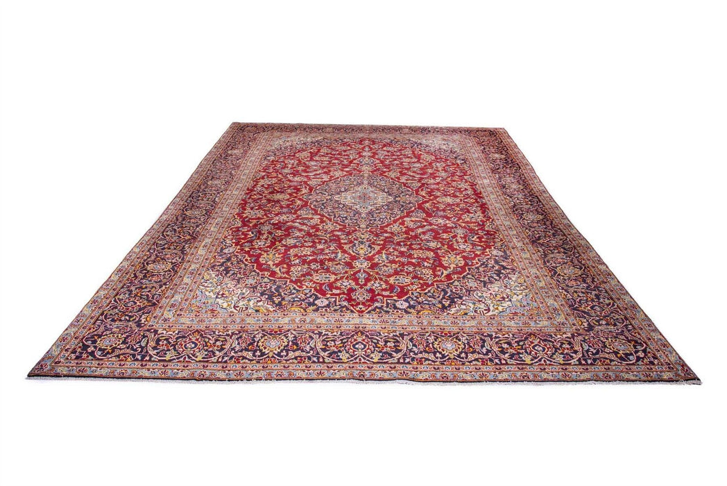 Traditional Vintage Handmade Rug 390X274 CM The Rugs Outlet 