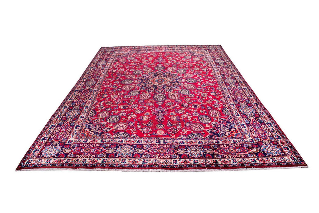 Traditional Vintage Handmade Rug 376X286 CM The Rugs Outlet 