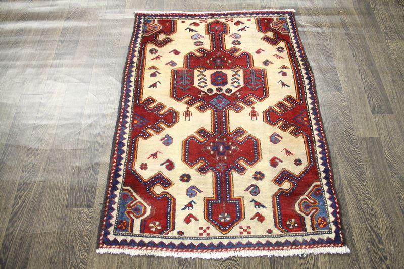 Traditional Vintage Handmade Rug 85x115cm The Rugs Outlet 