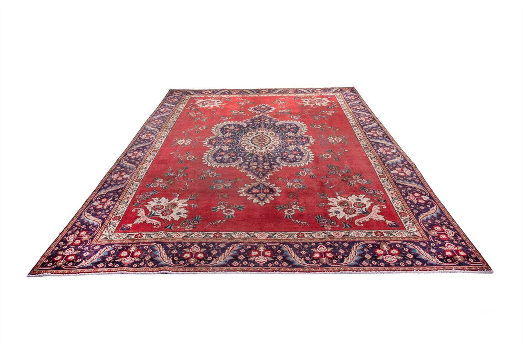 Traditional Vintage Handmade Rug 380X280 CM The Rugs Outlet 