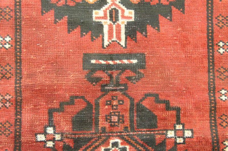 Traditional Vintage Handmade Rug 102x198cm The Rugs Outlet 