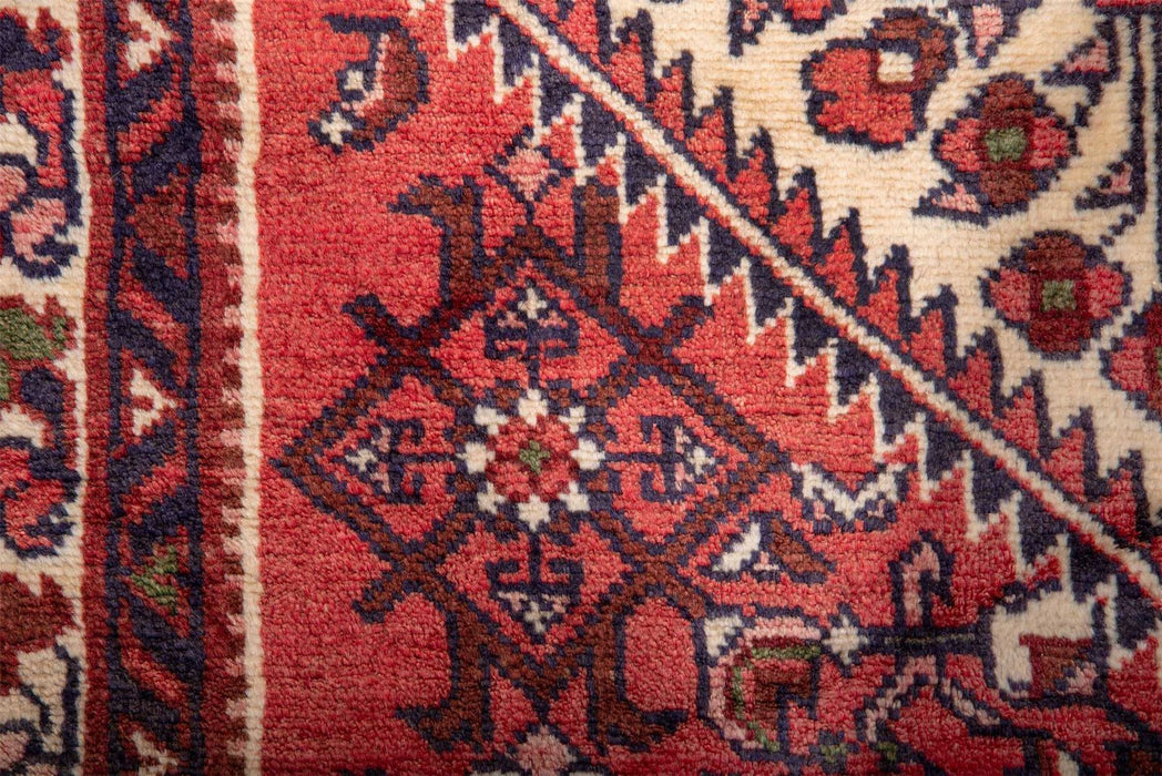 Traditional Antique Area Rugs Wool Multi medallion red Rectagular Handmade Oriental Rugs 400X90 CM 13.1X3 FT Medium The Rugs Outlet 