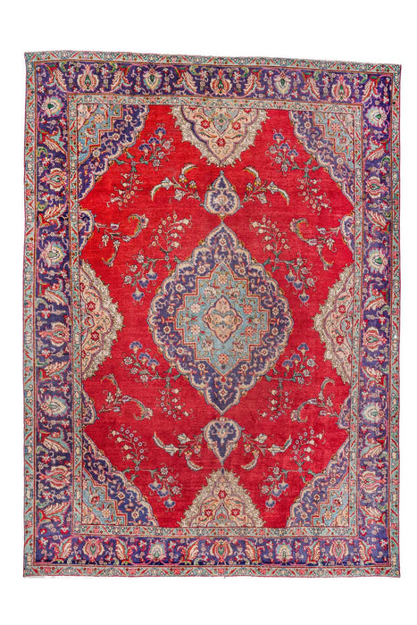 Traditional Vintage Handmade Rug 387X290 CM The Rugs Outlet 