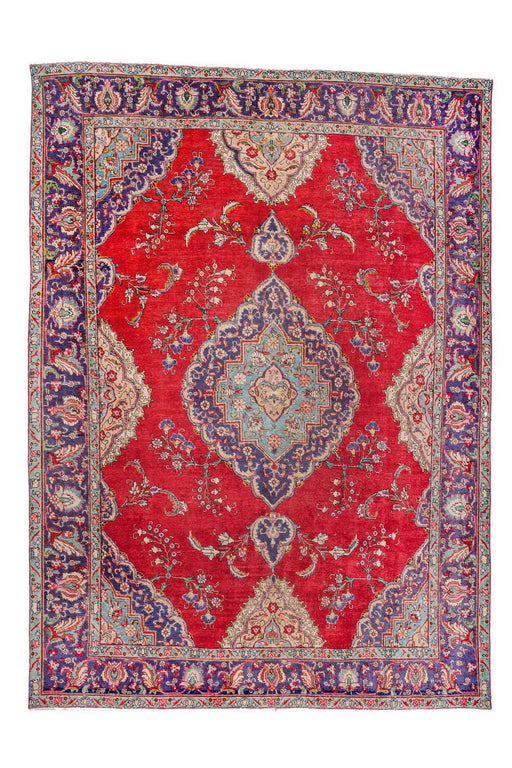 Traditional Vintage Handmade Rug 387X290 CM The Rugs Outlet 