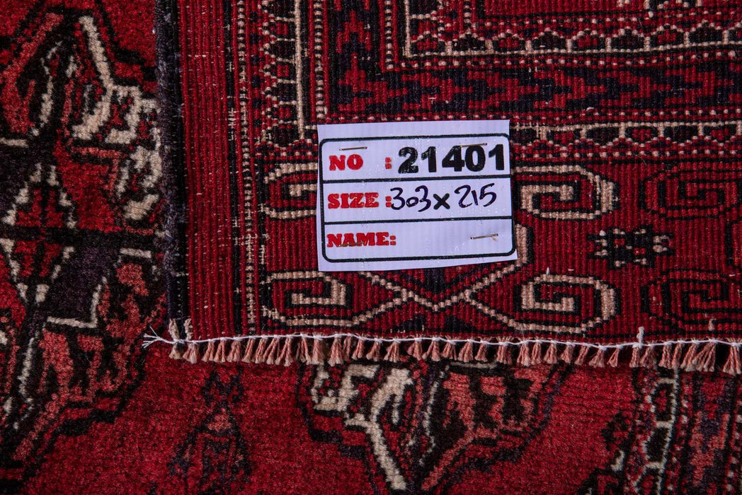 Traditional Vintage Handmade Rug 303X215 CM The Rugs Outlet 