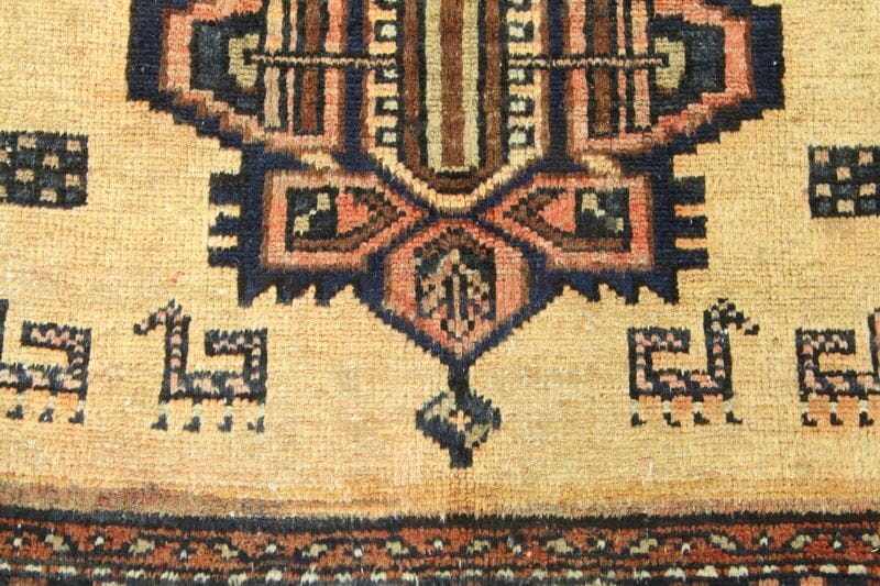 Traditional Vintage Handmade Rug 185X90 CM The Rugs Outlet 