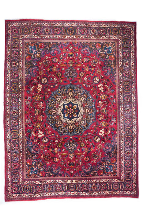 Traditional Vintage Handmade Rug 383X296 CM The Rugs Outlet 