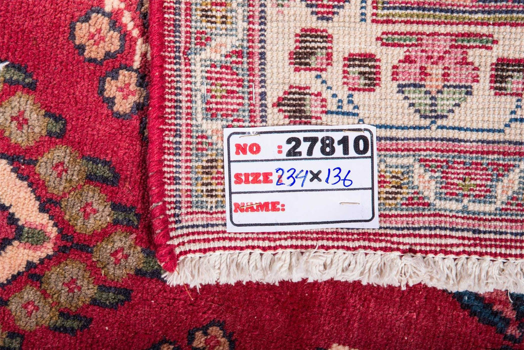 Traditional Vintage Handmade Rug 234X136 CM The Rugs Outlet 