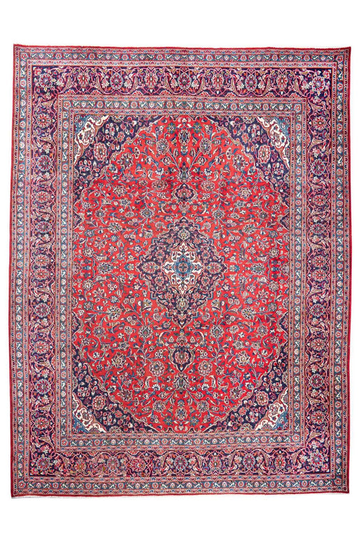 Traditional Vintage Handmade Rug 382X293 CM The Rugs Outlet 