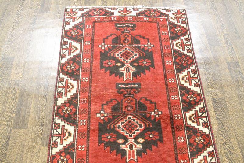 Traditional Vintage Handmade Rug 102x198cm The Rugs Outlet 