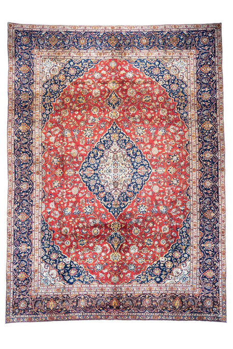 Traditional Vintage Handmade Rug 403X297 CM The Rugs Outlet 