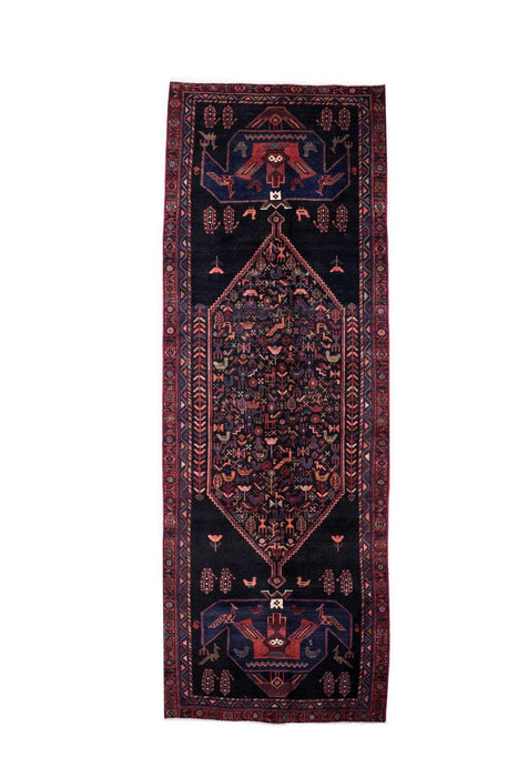 Traditional Vintage Handmade Rug 385X133 CM The Rugs Outlet 