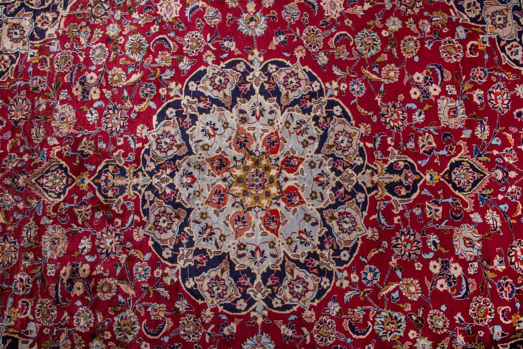 Traditional Vintage Handmade Rug 368X296 CM The Rugs Outlet 