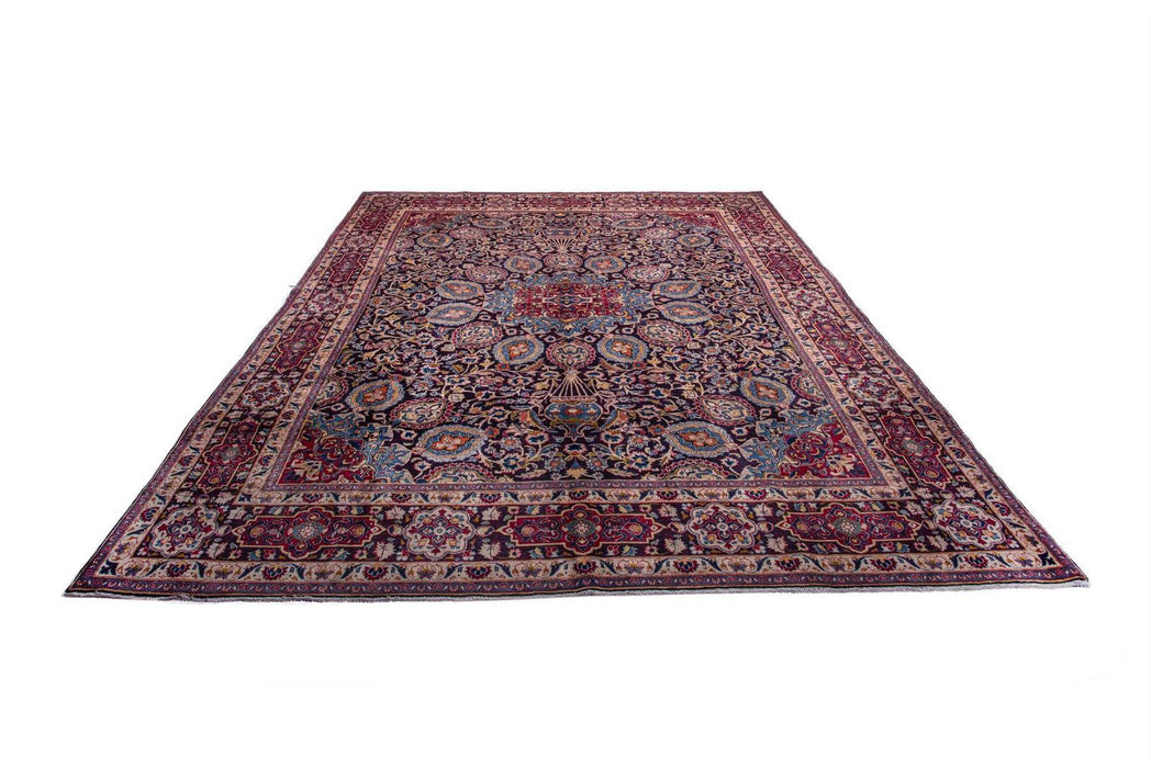 Traditional Vintage Handmade Rug 375X285 CM The Rugs Outlet 