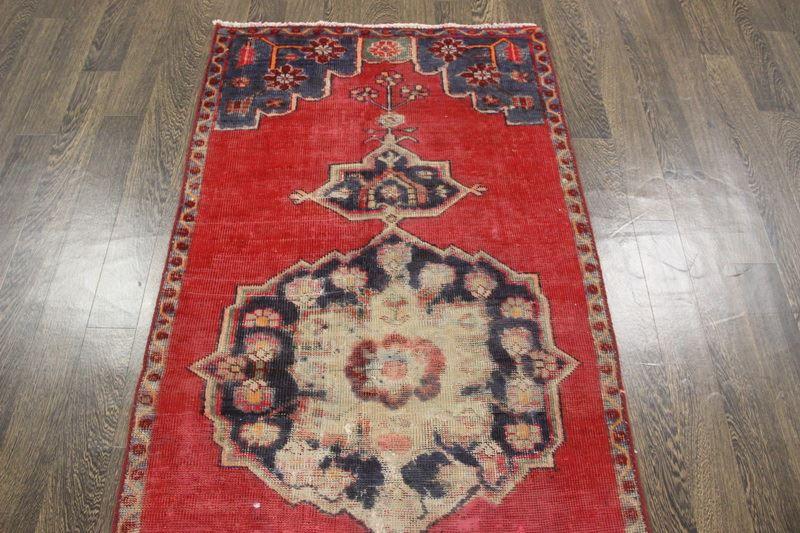 Traditional Vintage Handmade Rug 197x87cm The Rugs Outlet 