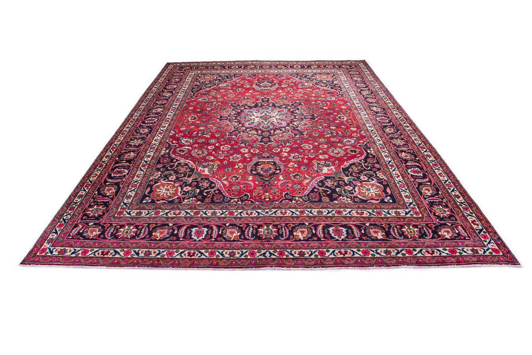 Traditional Vintage Handmade Rug 386X297 CM The Rugs Outlet 