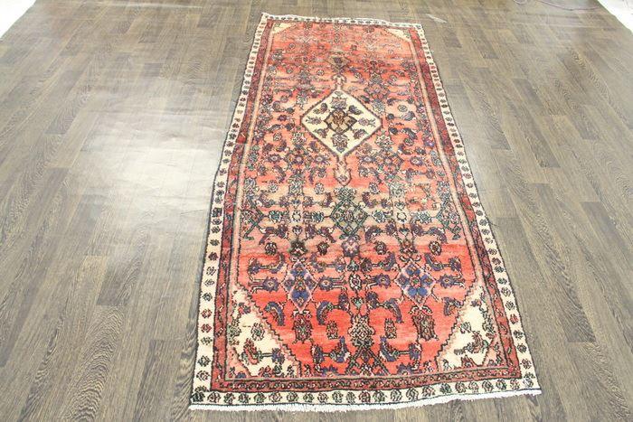 Traditional Vintage Handmade Rug 106x250cm The Rugs Outlet 