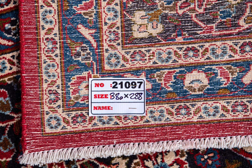 Traditional Vintage Handmade Rug 380X288 CM The Rugs Outlet 