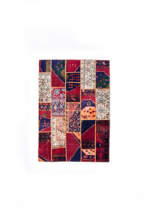 Handmade Patchwork Rug 208X145 CM The Rugs Outlet 