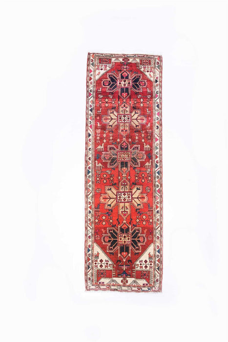 Traditional Vintage Handmade Rug 303X98 CM The Rugs Outlet 