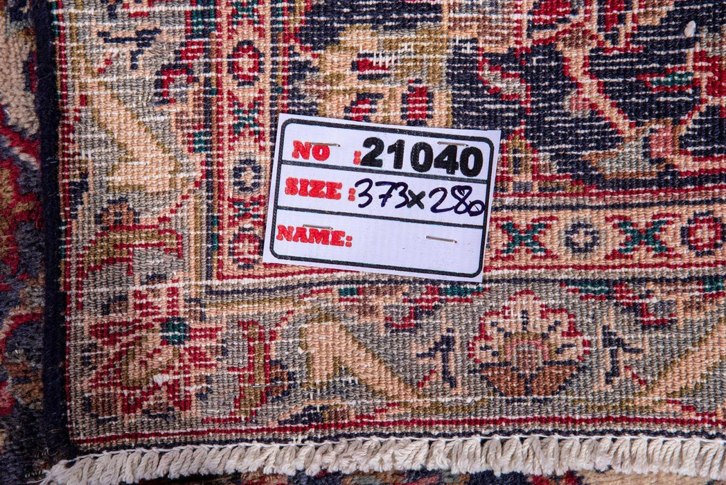 Traditional Vintage Handmade Rug 373X280 CM The Rugs Outlet 