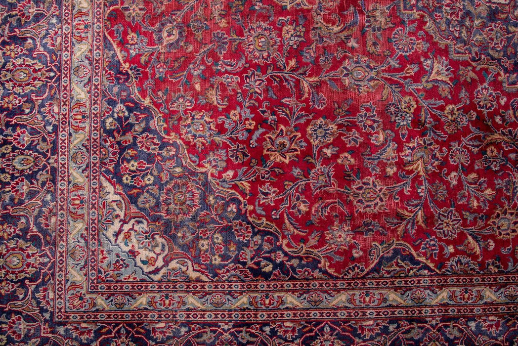 Traditional Vintage Handmade Rug 373X280 CM The Rugs Outlet 