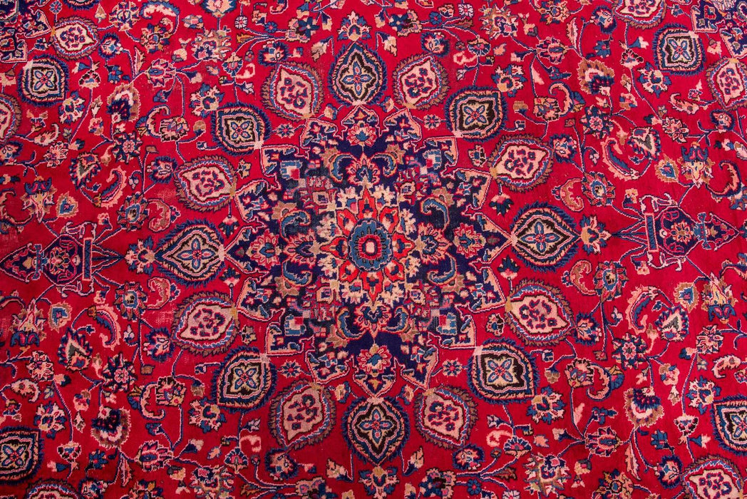 Traditional Vintage Handmade Rug 376X286 CM The Rugs Outlet 