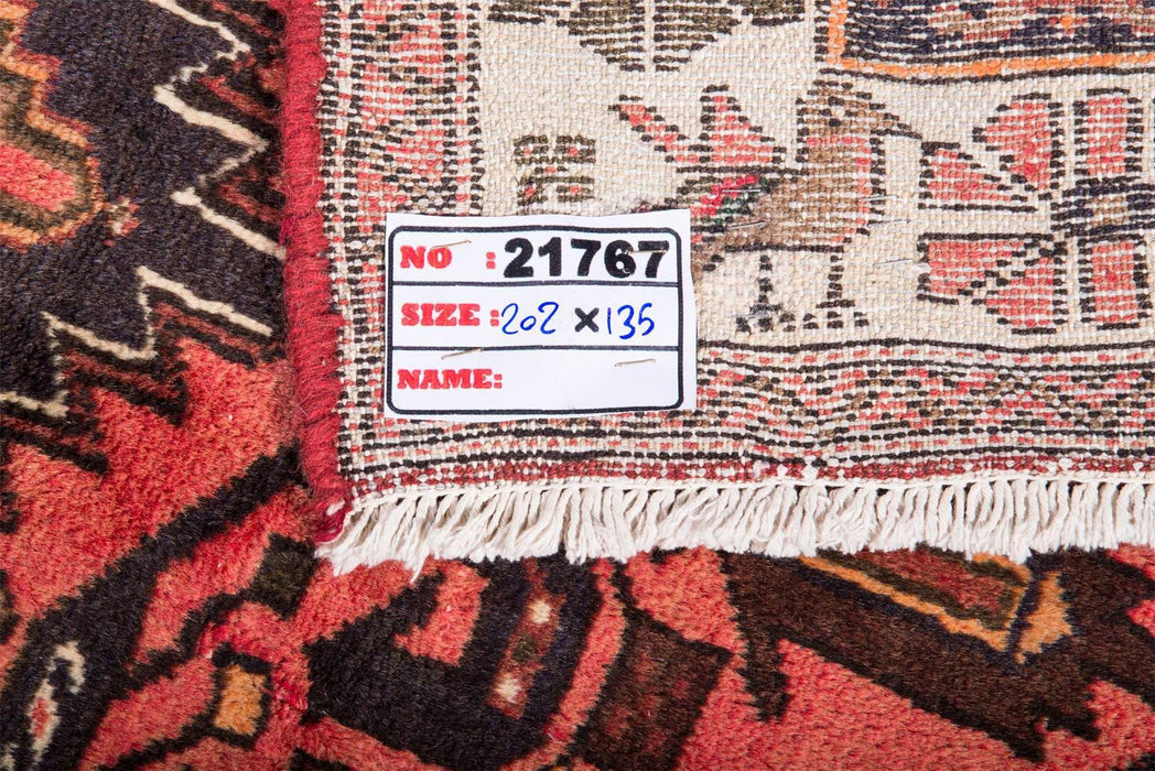 Traditional Vintage Handmade Rug 202X135 CM The Rugs Outlet 