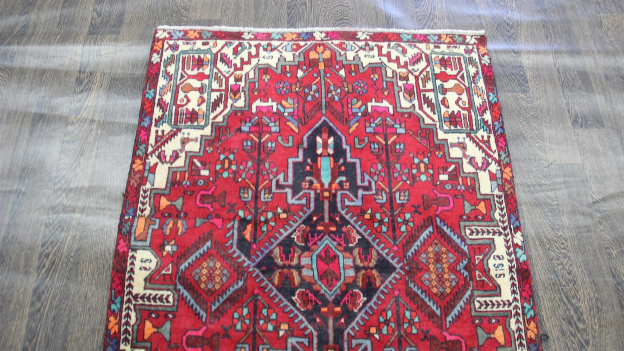 Traditional Vintage Handmade Rug 102x143cm The Rugs Outlet 