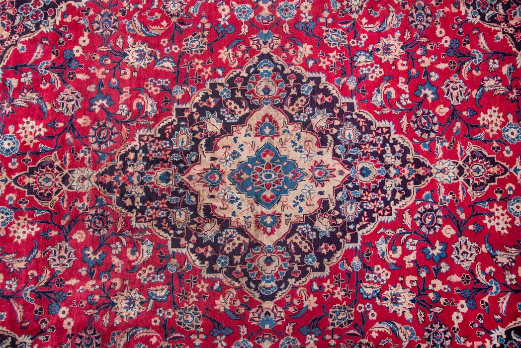 Traditional Vintage Handmade Rug 378X298 CM The Rugs Outlet 