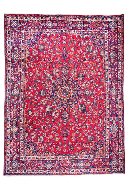 Traditional Vintage Handmade Rug 376X286 CM The Rugs Outlet 