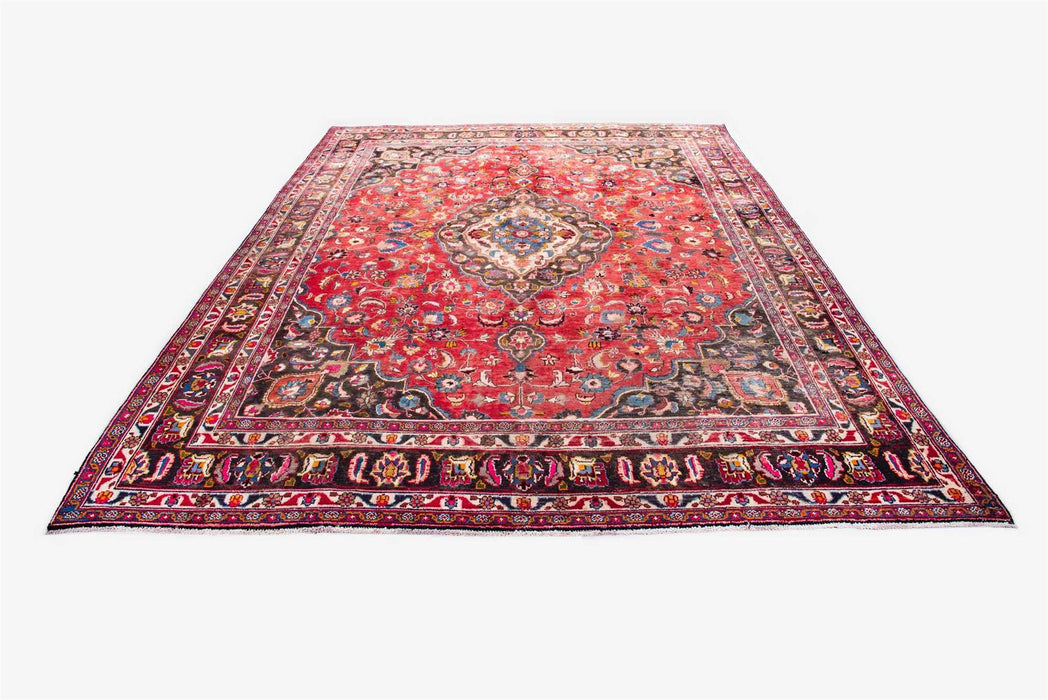 Traditional Vintage Handmade Rug 377X286 CM The Rugs Outlet 