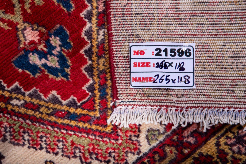 Traditional Vintage Handmade Rug 265X118 CM The Rugs Outlet 