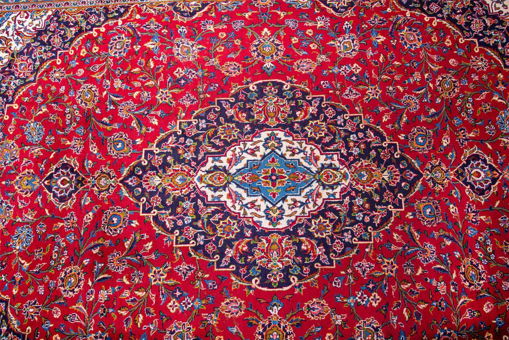 Traditional Vintage Handmade Rug 390X397 CM The Rugs Outlet 