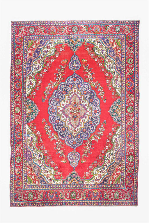 Traditional Vintage Handmade Rug 392X280 CM The Rugs Outlet 