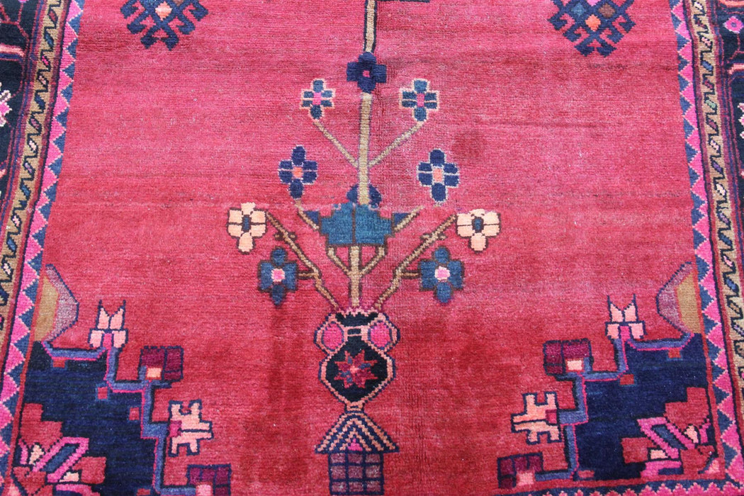 Traditional Vintage Handmade Rug 143x286cm The Rugs Outlet 