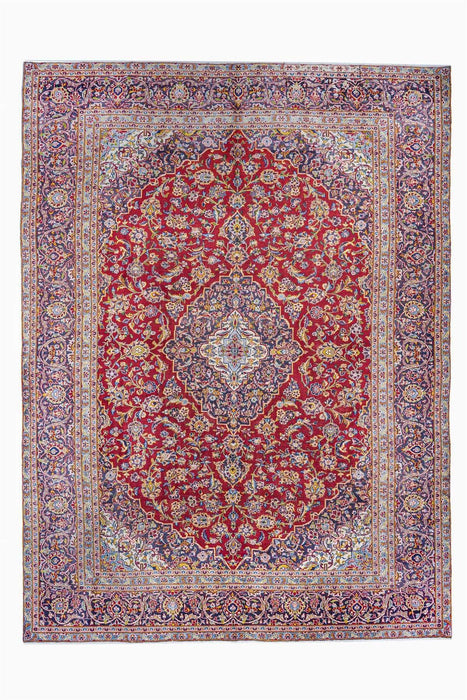 Traditional Vintage Handmade Rug 390X274 CM The Rugs Outlet 