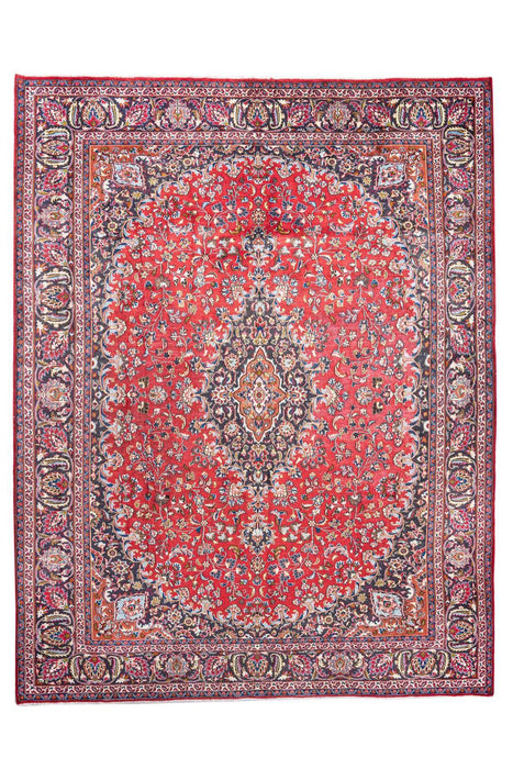 Traditional Vintage Handmade Rug 372X286 CM The Rugs Outlet 