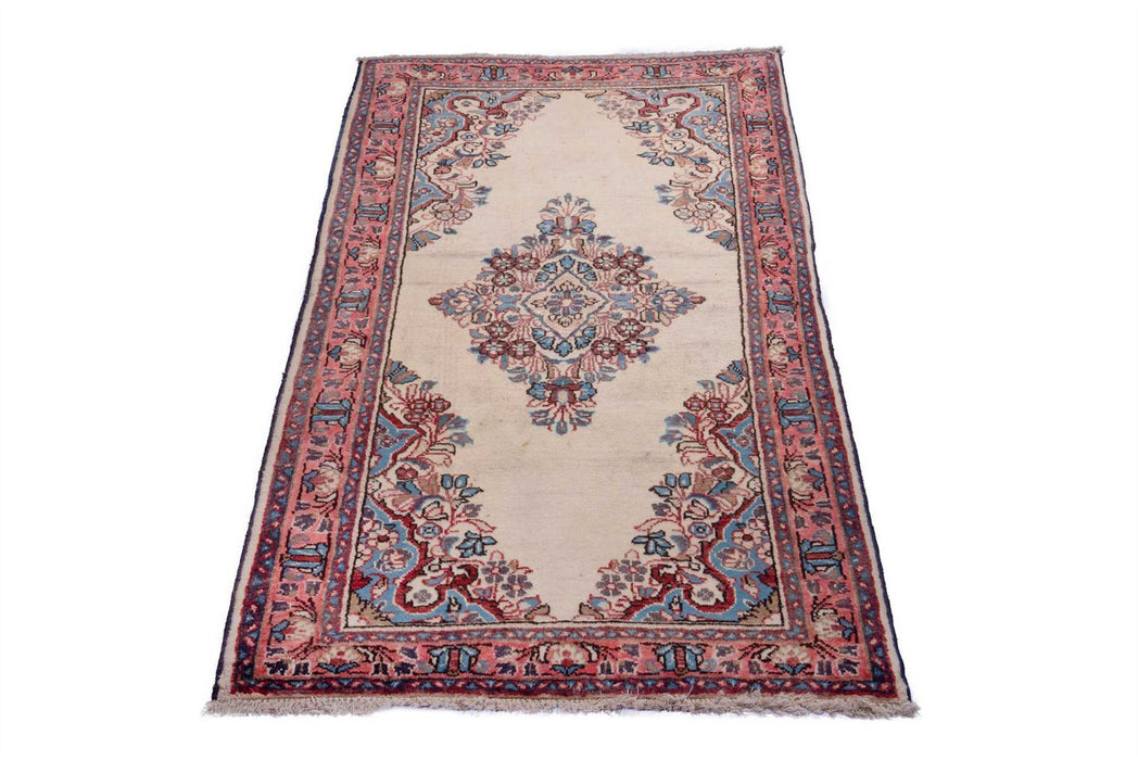 Traditional Vintage Handmade Rug 127X65 CM The Rugs Outlet 