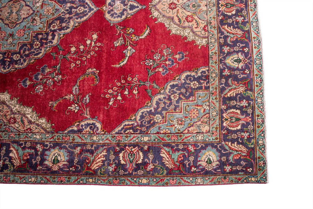 Traditional Vintage Handmade Rug 387X290 CM The Rugs Outlet 